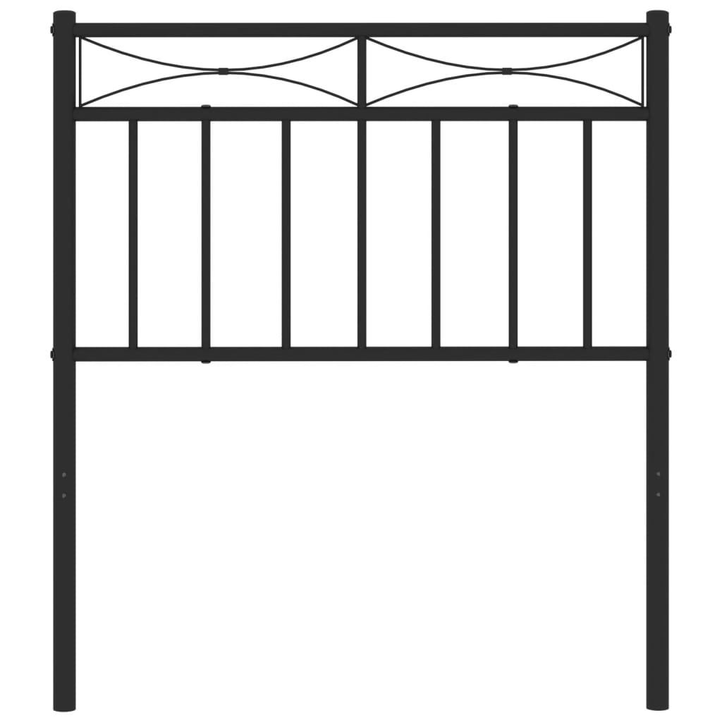 Cabeceira de cama 75 cm metal preto