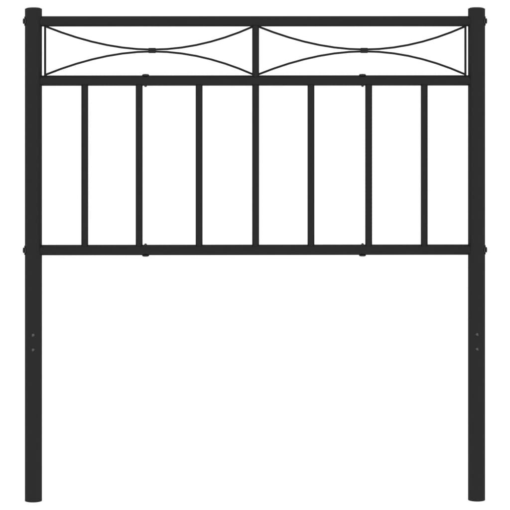 Cabeceira de cama 80 cm metal preto