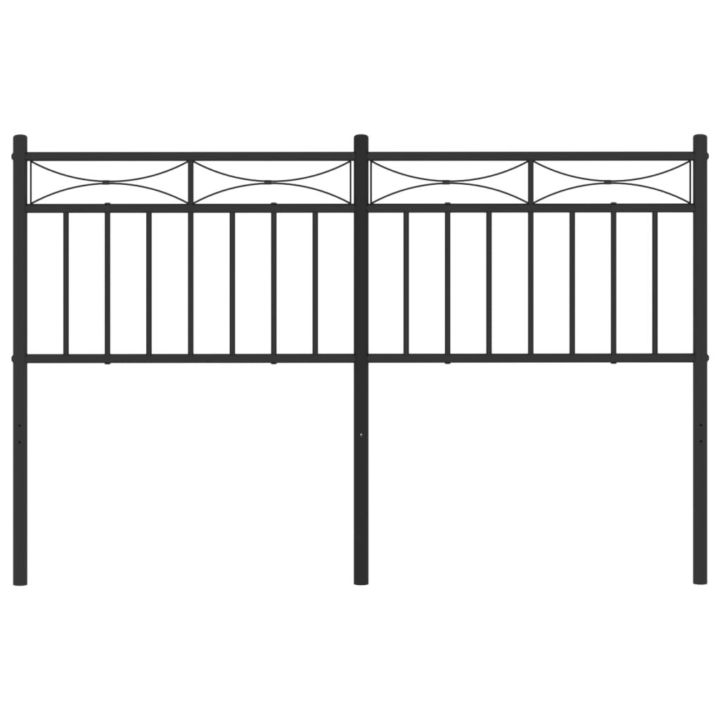 Cabeceira de cama 135 cm metal preto