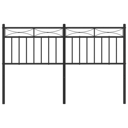 Cabeceira de cama 135 cm metal preto