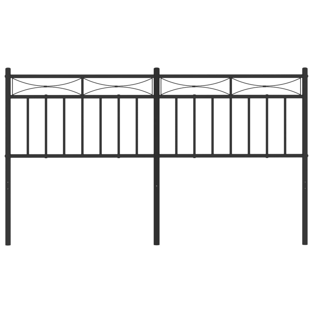 Cabeceira de cama 150 cm metal preto