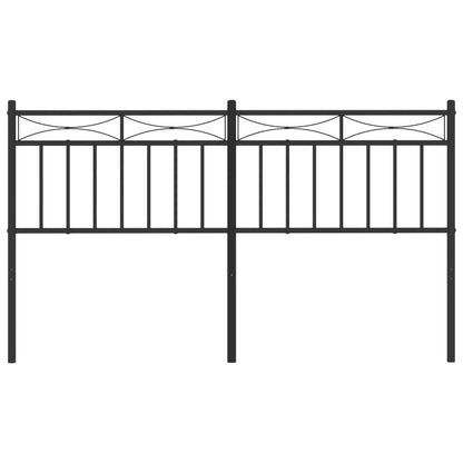 Cabeceira de cama 150 cm metal preto