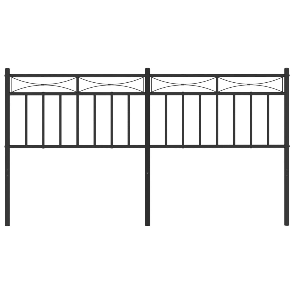 Cabeceira de cama 160 cm metal preto