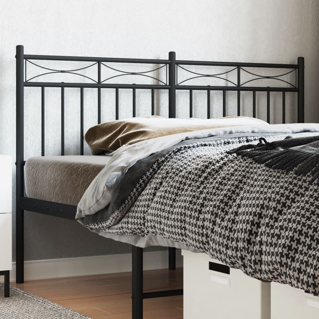 Cabeceira de cama 160 cm metal preto