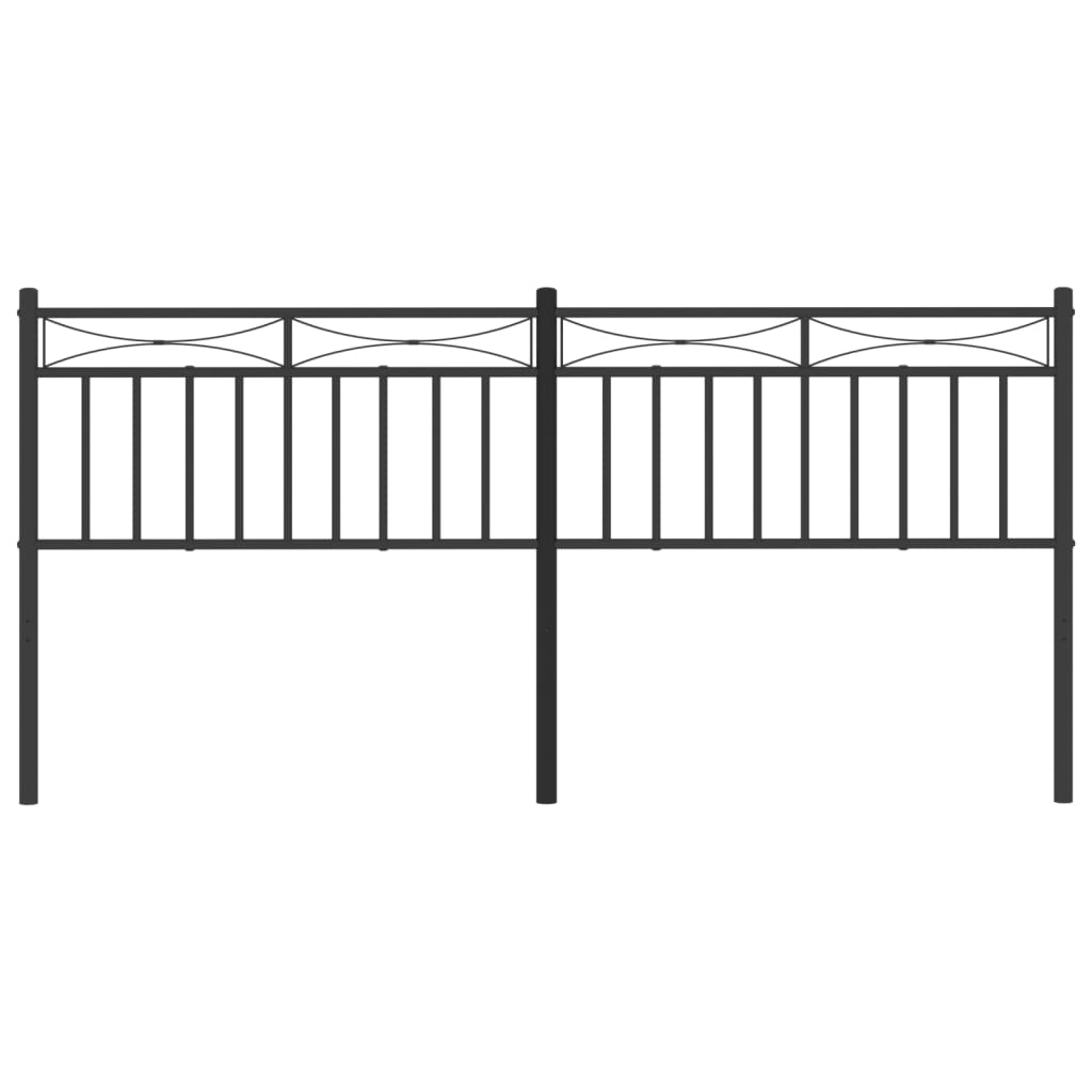 Cabeceira de cama 180 cm metal preto