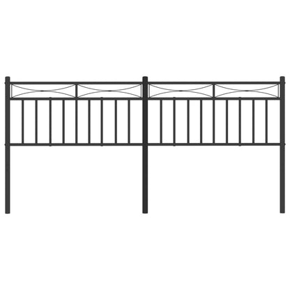 Cabeceira de cama 180 cm metal preto