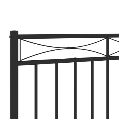 Cabeceira de cama 180 cm metal preto