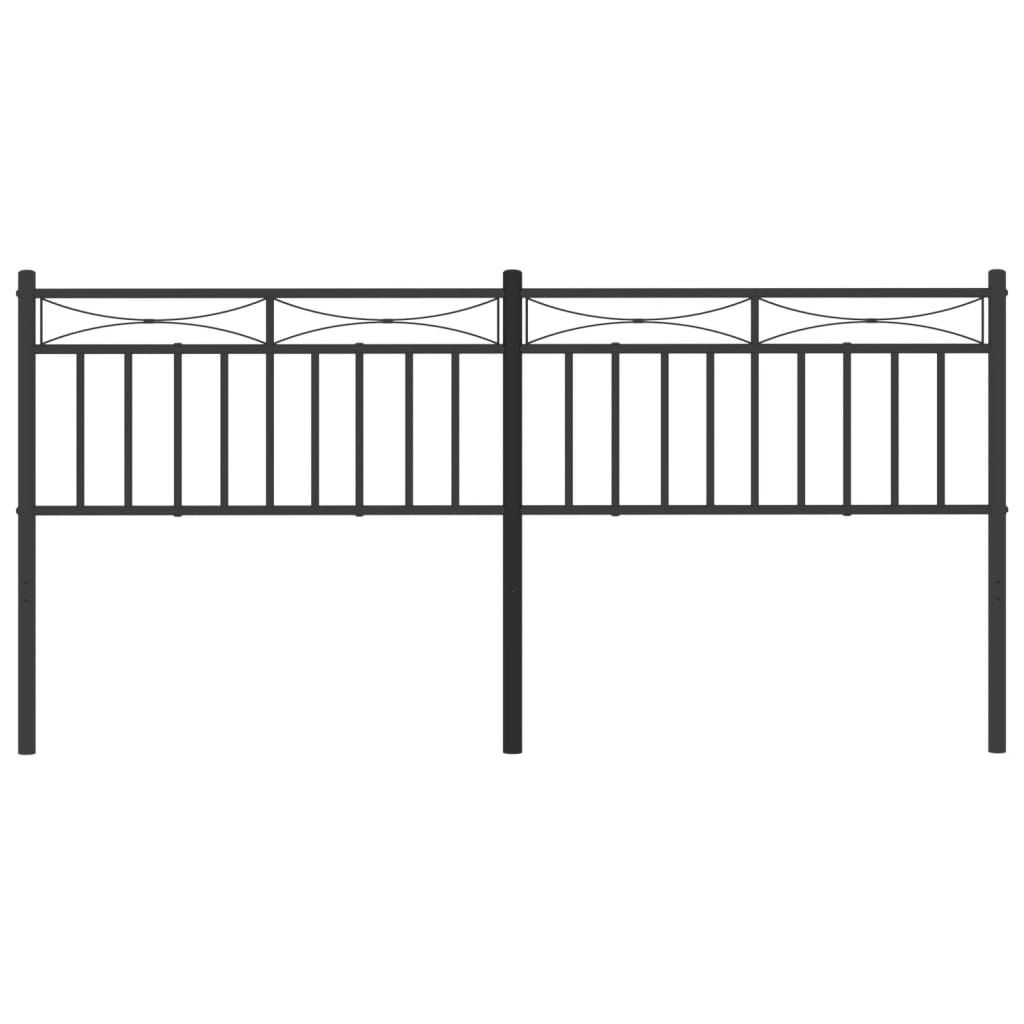 Cabeceira de cama 193 cm metal preto