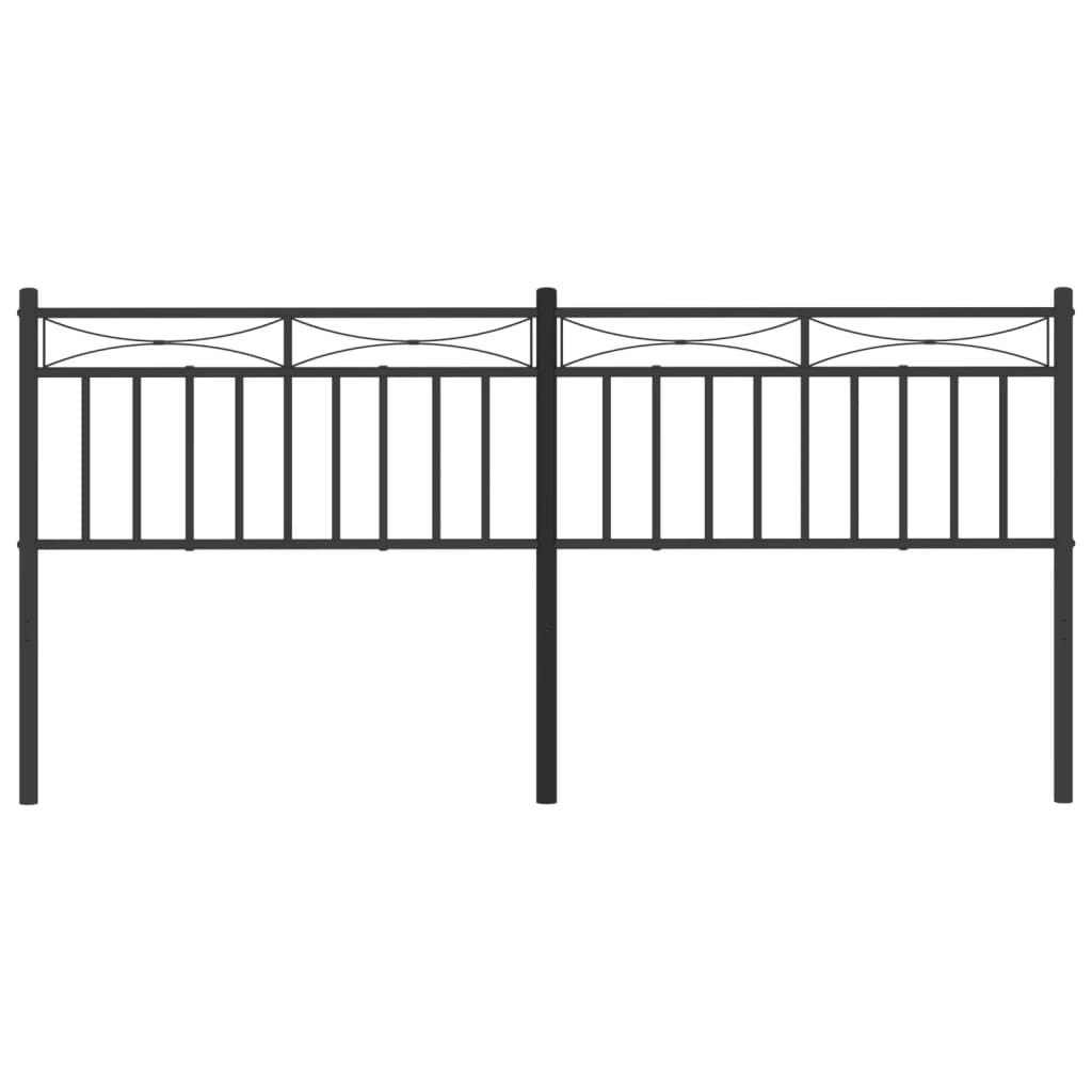 Cabeceira de cama 200 cm metal preto