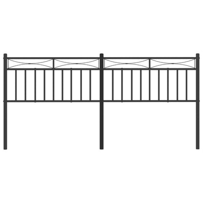 Cabeceira de cama 200 cm metal preto