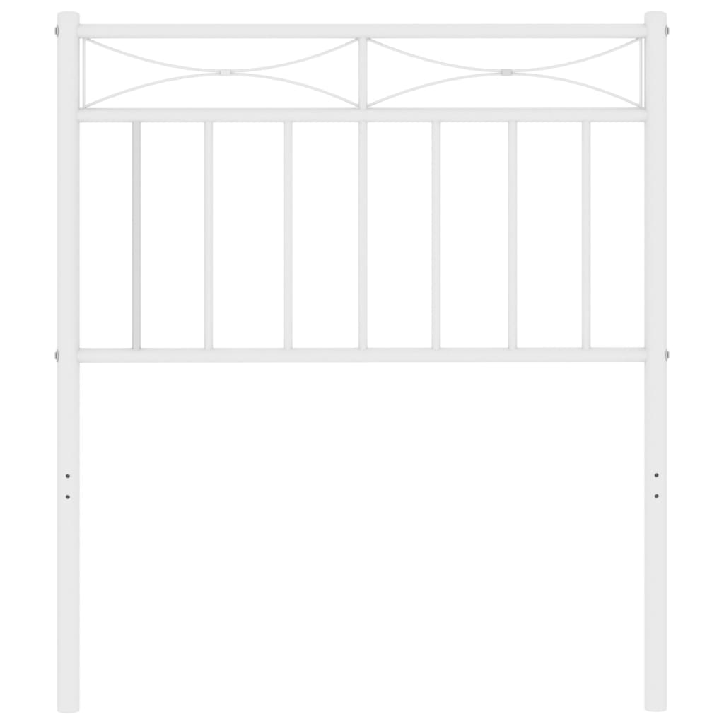 Cabeceira de cama 75 cm metal branco