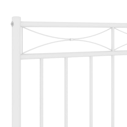 Cabeceira de cama 75 cm metal branco