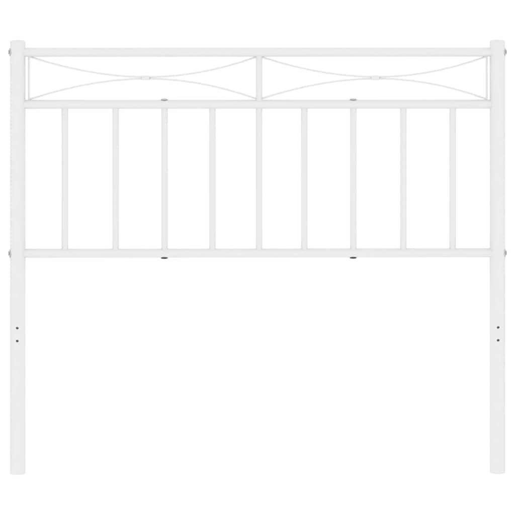 Cabeceira de cama 100 cm metal branco