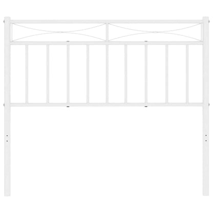 Cabeceira de cama 100 cm metal branco