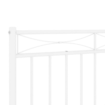 Cabeceira de cama 100 cm metal branco