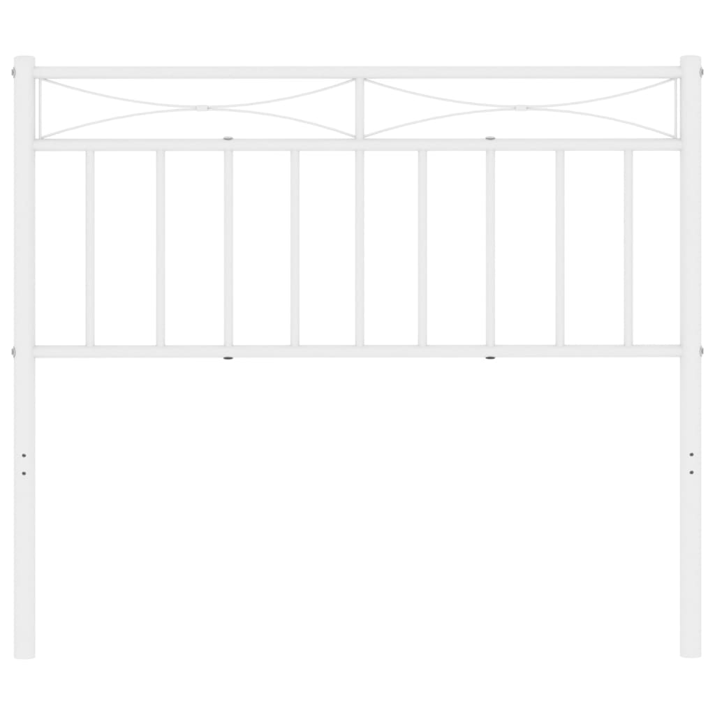 Cabeceira de cama 107 cm metal branco