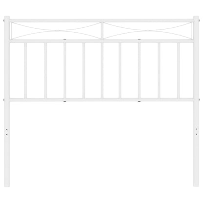 Cabeceira de cama 107 cm metal branco