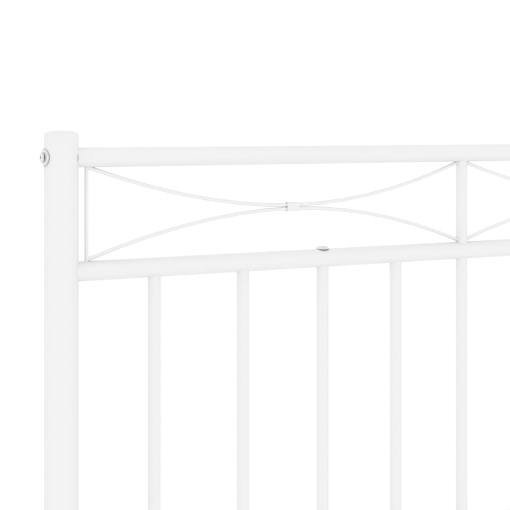 Cabeceira de cama 107 cm metal branco