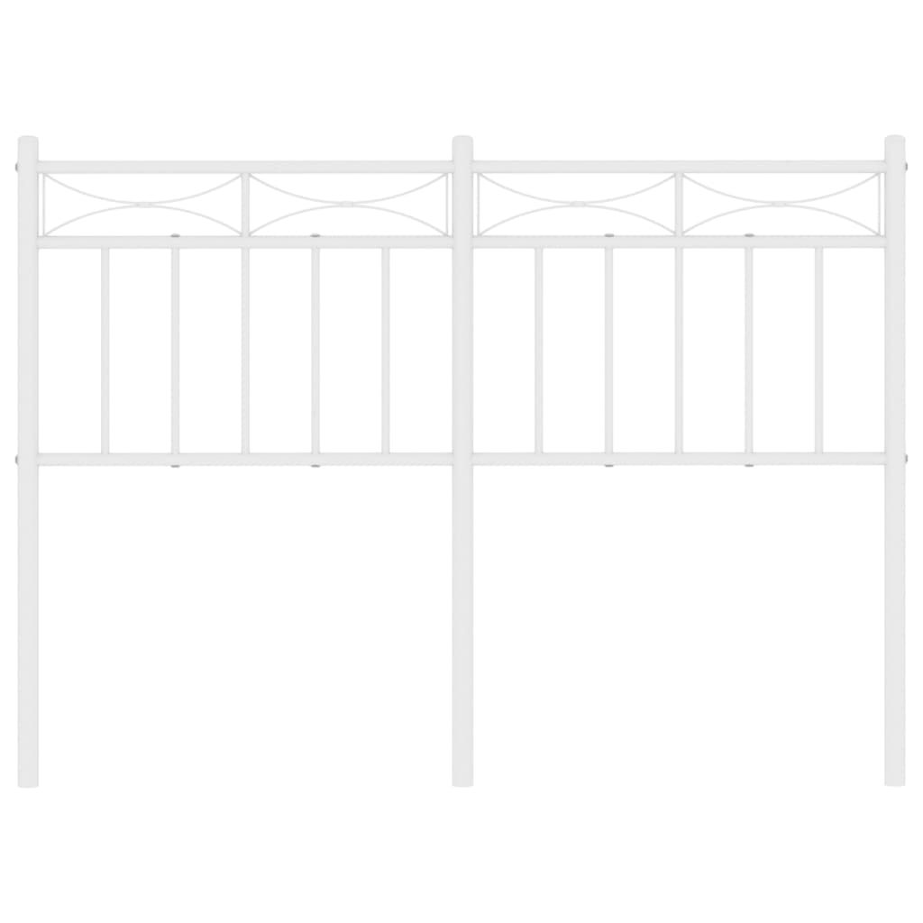 Cabeceira de cama 120 cm metal branco