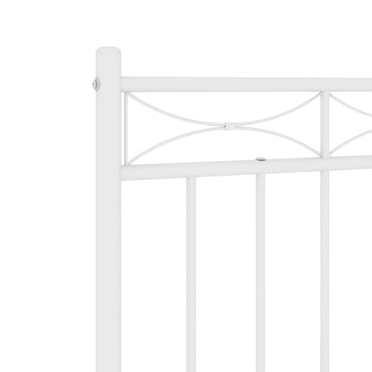 Cabeceira de cama 120 cm metal branco