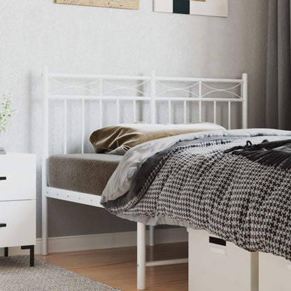 Cabeceira de cama 120 cm metal branco