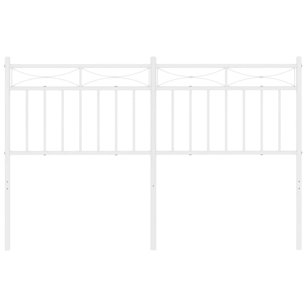 Cabeceira de cama 135 cm metal branco