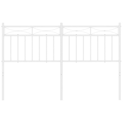 Cabeceira de cama 135 cm metal branco