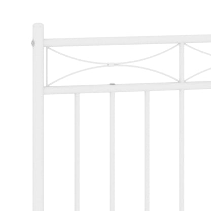 Cabeceira de cama 135 cm metal branco