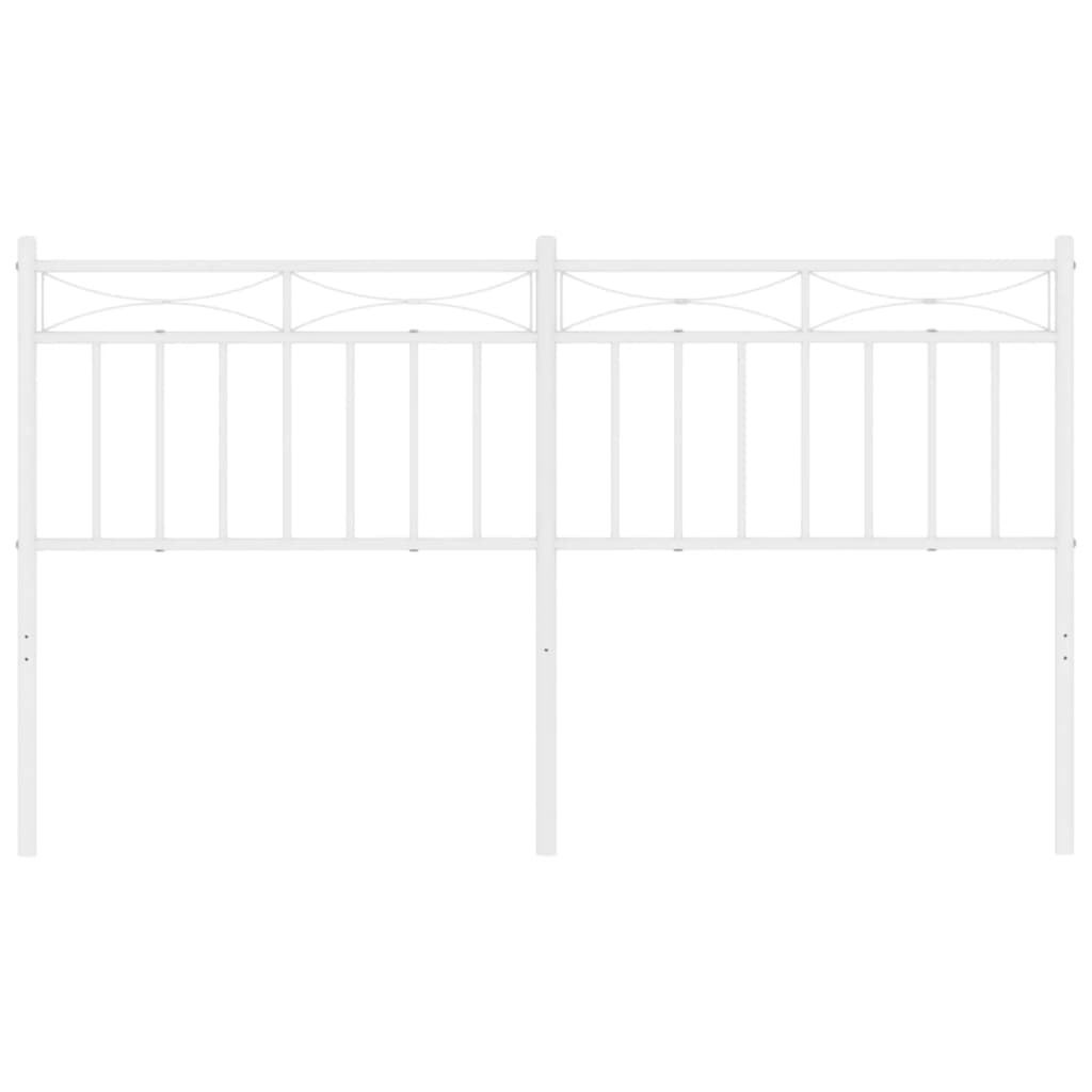 Cabeceira de cama 150 cm metal branco