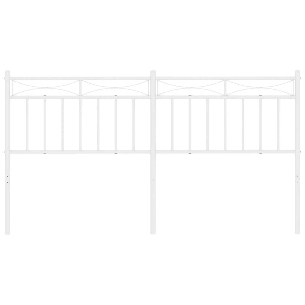 Cabeceira de cama 160 cm metal branco