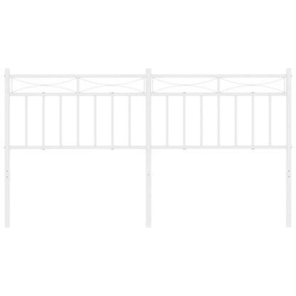 Cabeceira de cama 160 cm metal branco