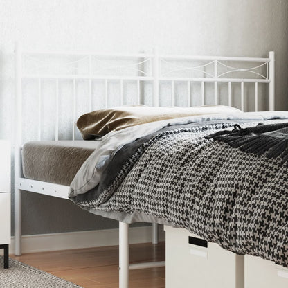 Cabeceira de cama 160 cm metal branco