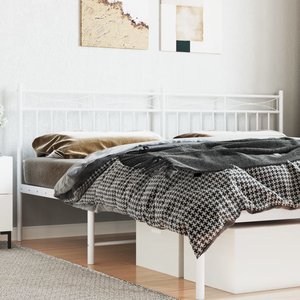 Cabeceira de cama 193 cm metal branco