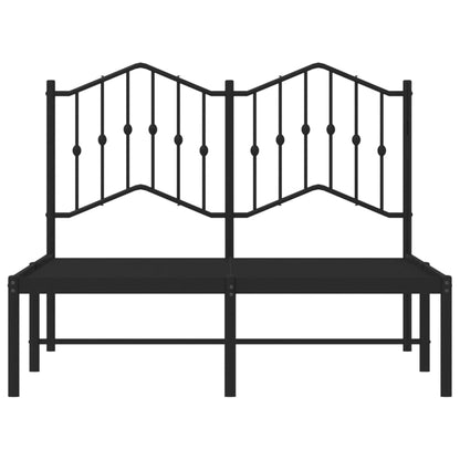 Estrutura de cama com cabeceira 120x200 cm metal preto