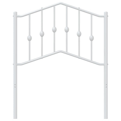 Cabeceira de cama 75 cm metal branco