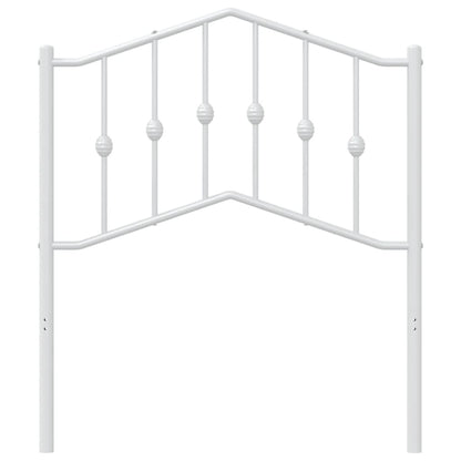 Cabeceira de cama 80 cm metal branco