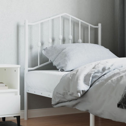 Cabeceira de cama 80 cm metal branco