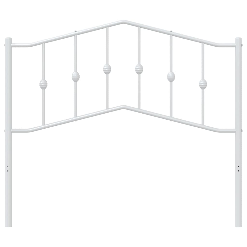 Cabeceira de cama 107 cm metal branco