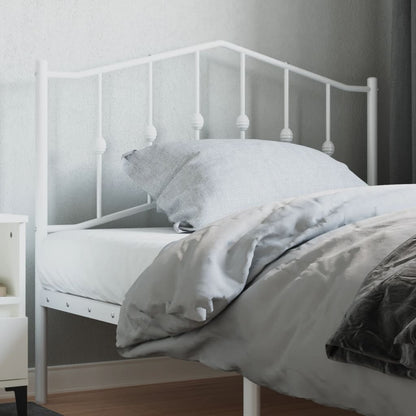 Cabeceira de cama 107 cm metal branco