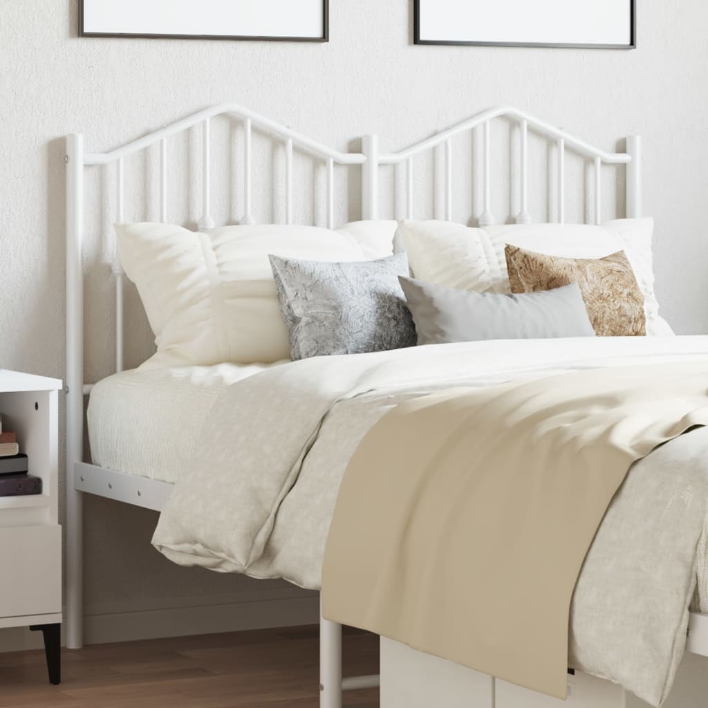 Cabeceira de cama 120 cm metal branco