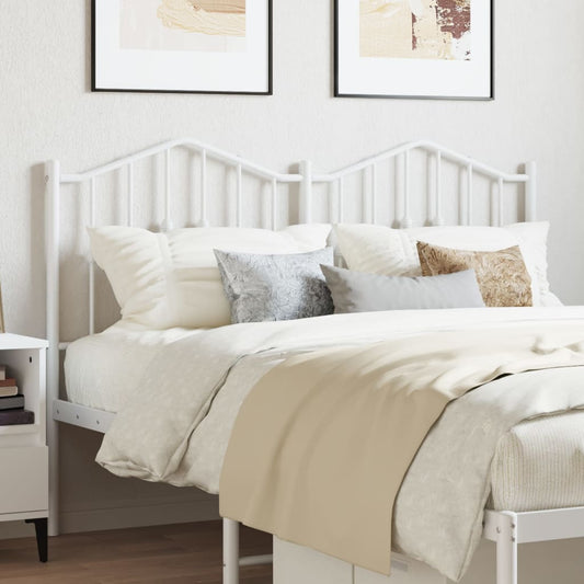 Cabeceira de cama 150 cm metal branco