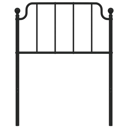 Cabeceira de cama 80 cm metal preto