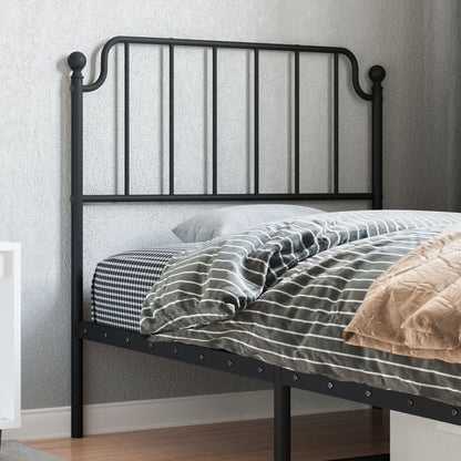 Cabeceira de cama 90 cm metal preto