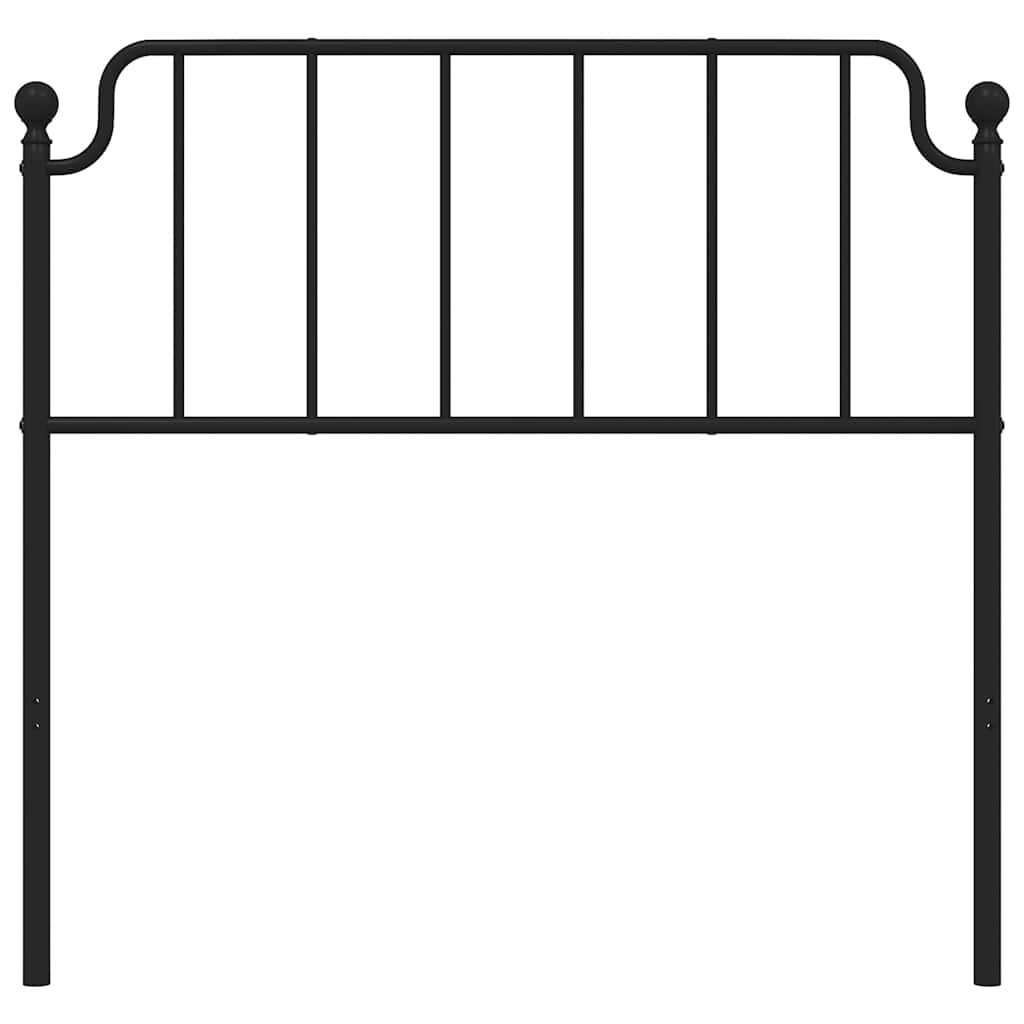 Cabeceira de cama 100 cm metal preto