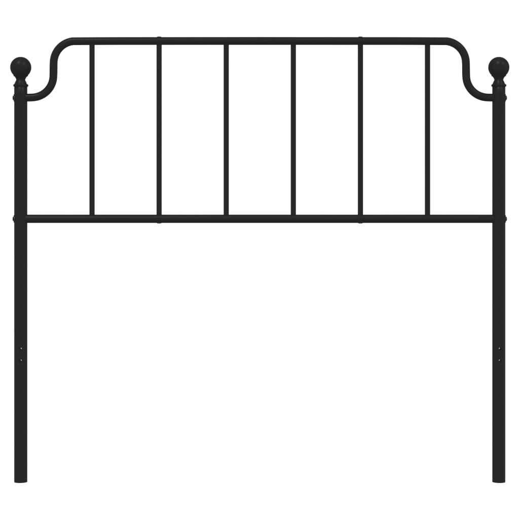 Cabeceira de cama 107 cm metal preto