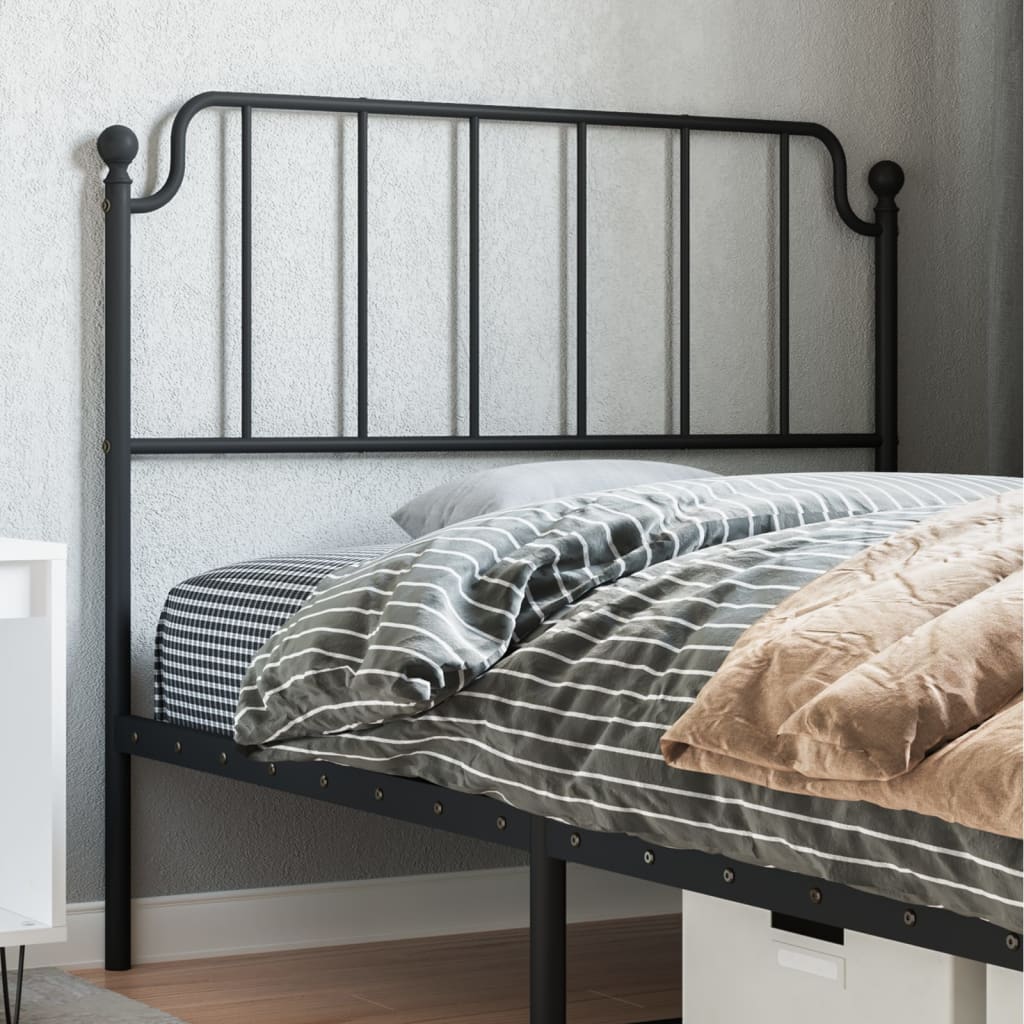 Cabeceira de cama 107 cm metal preto