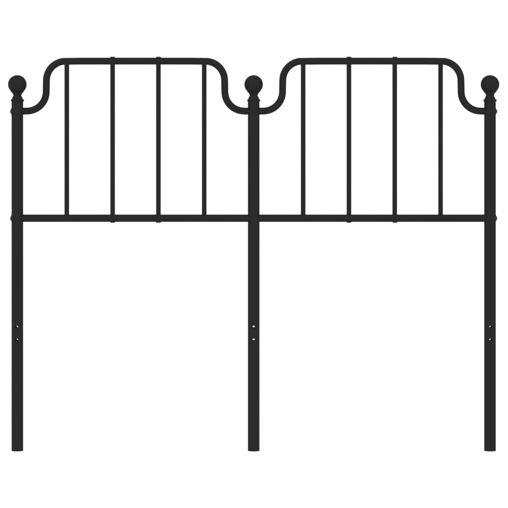 Cabeceira de cama 120 cm metal preto