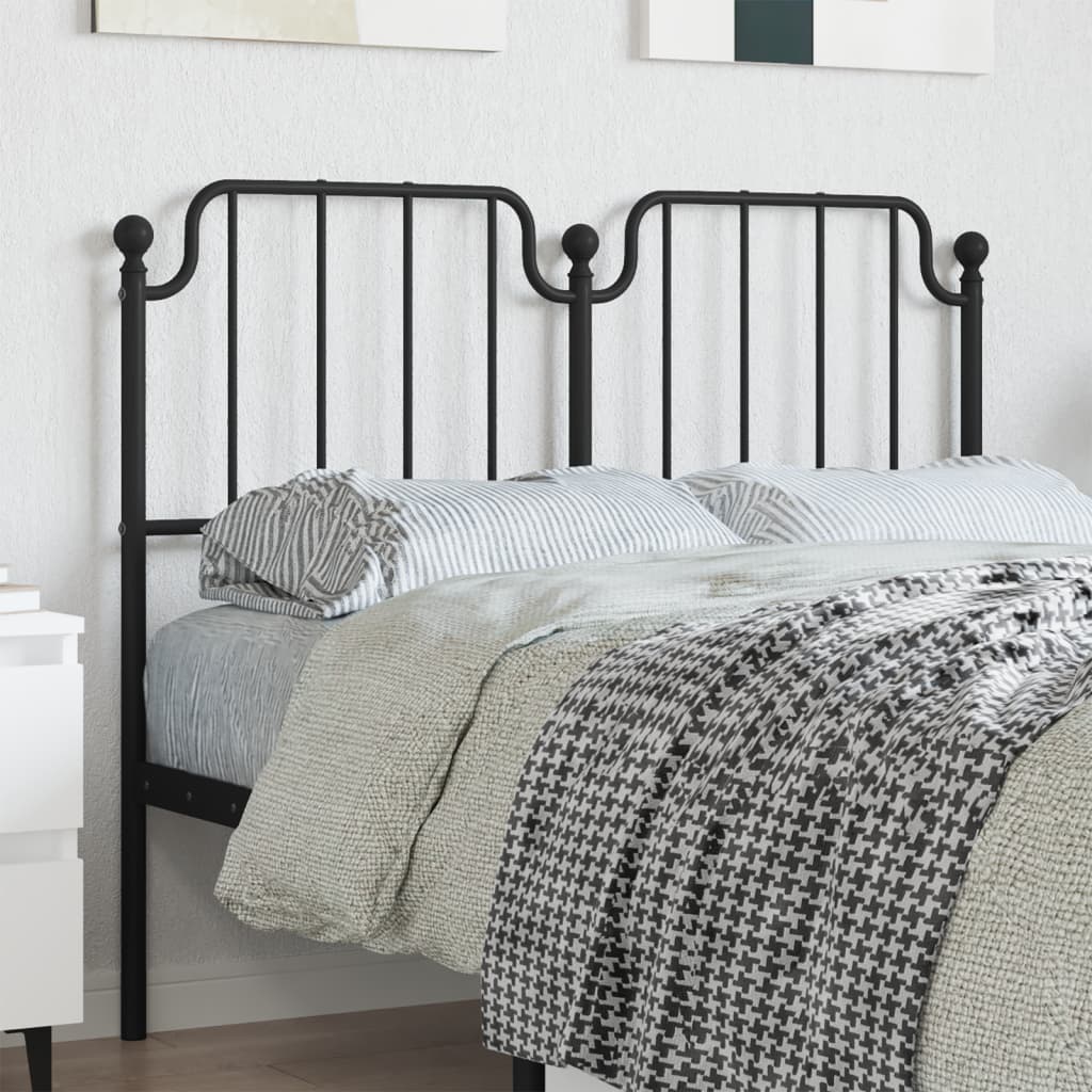 Cabeceira de cama 120 cm metal preto