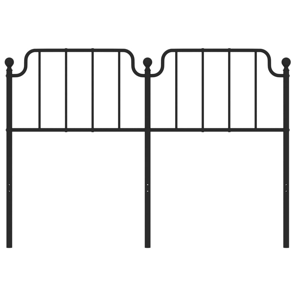 Cabeceira de cama 140 cm metal preto