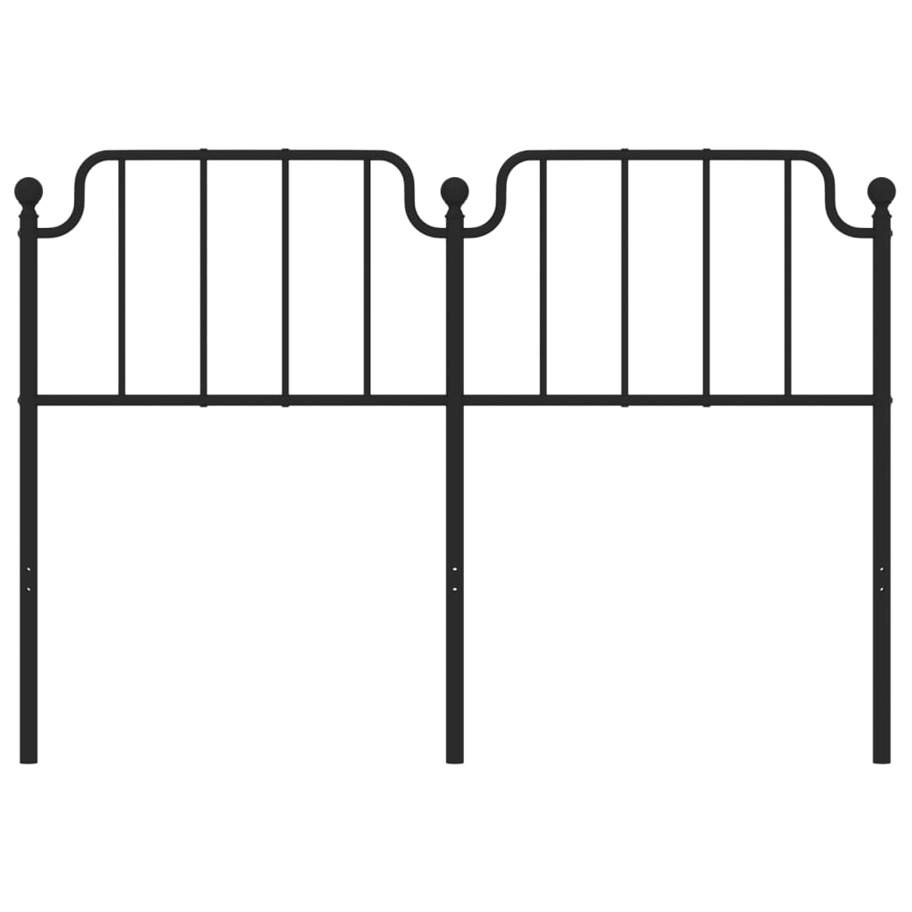 Cabeceira de cama 150 cm metal preto